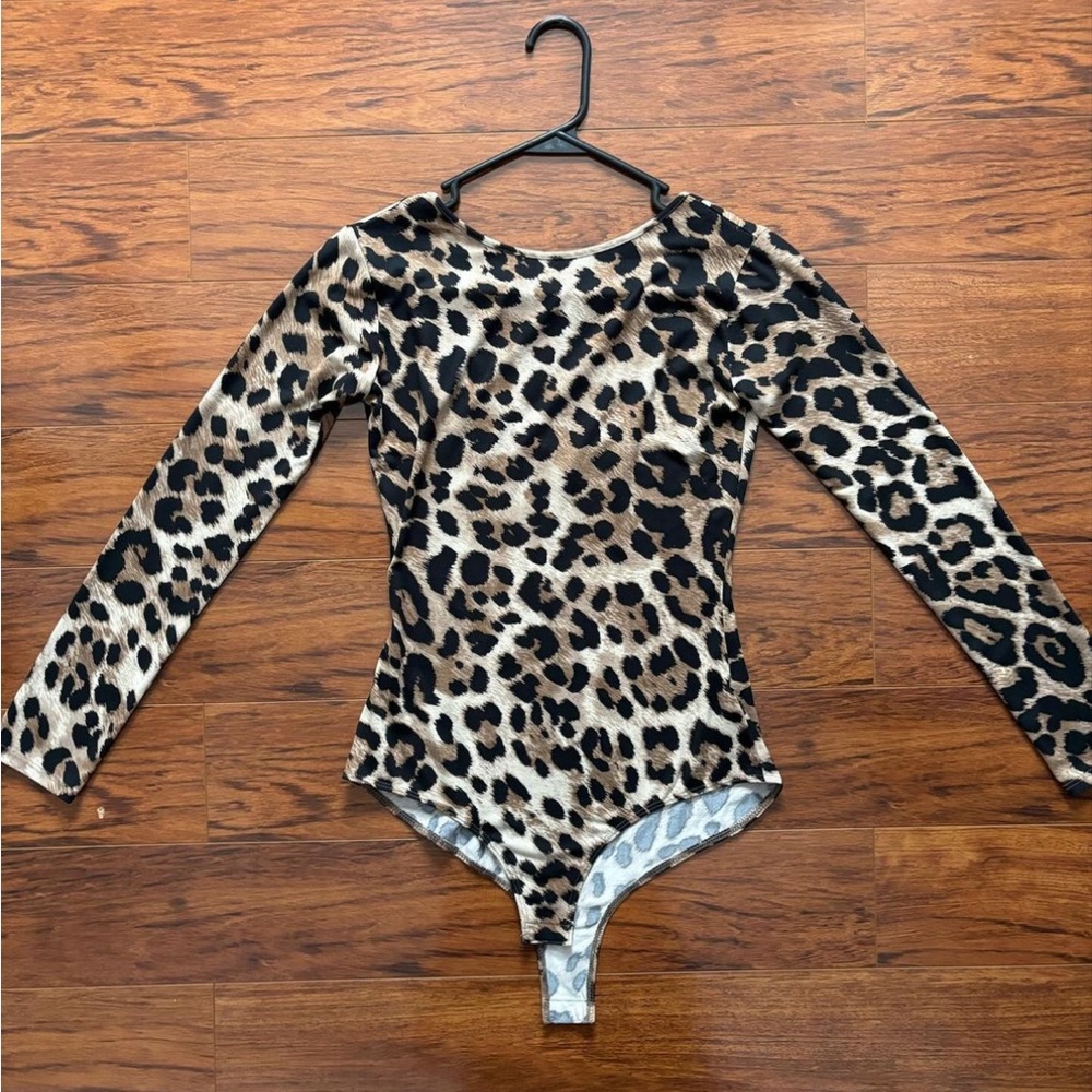 Long Sleeve Cheetah Print Bodysuit